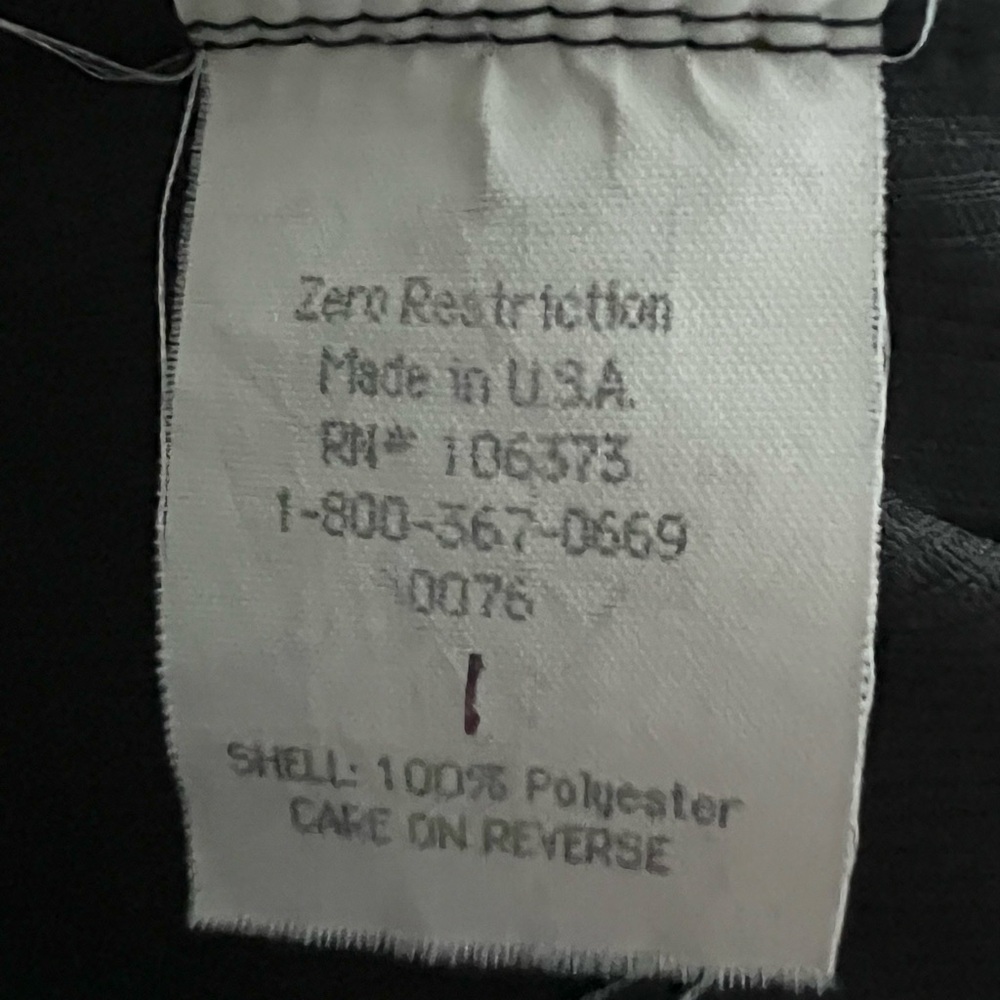 Zero Restriction Golf Black Performance Zip Outer… - image 5